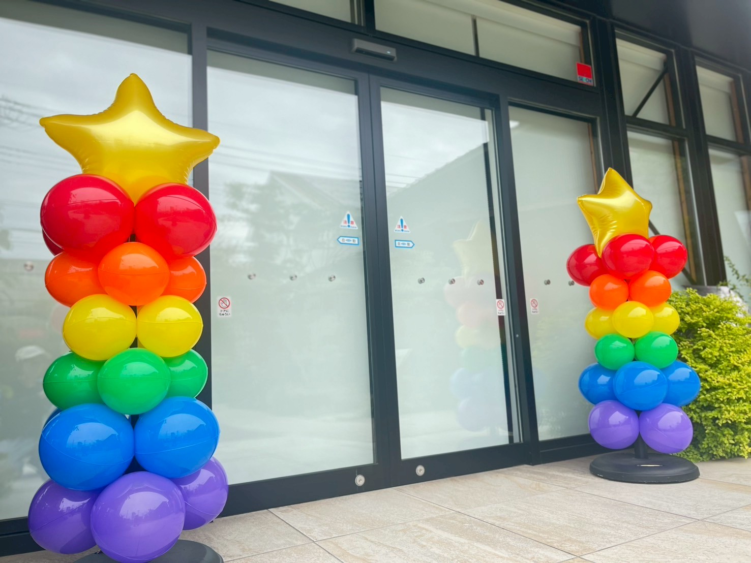 バルーン装飾レポート【レインボーカラー🌈⭐】