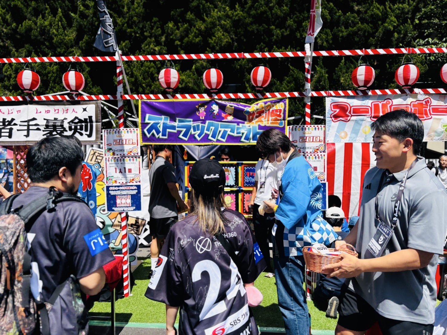 ラグビー場縁日イベント