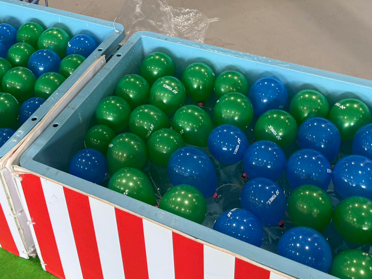 テニス縁日ヨーヨー釣り