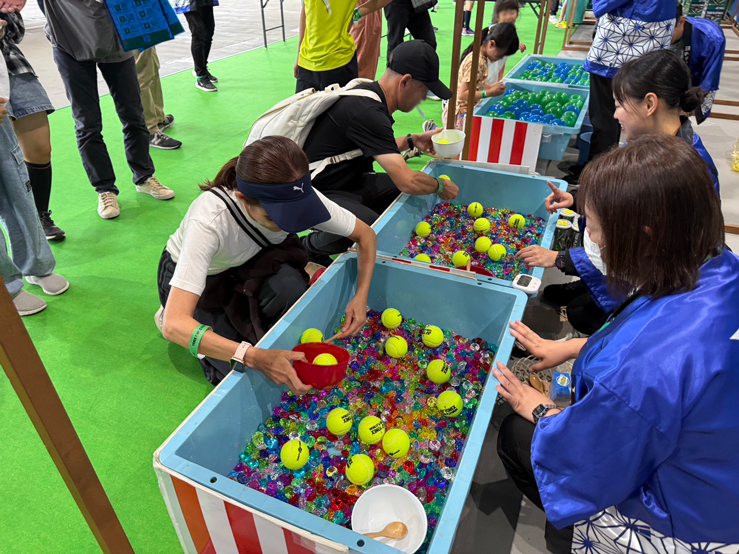 テニス縁日ボールすくい